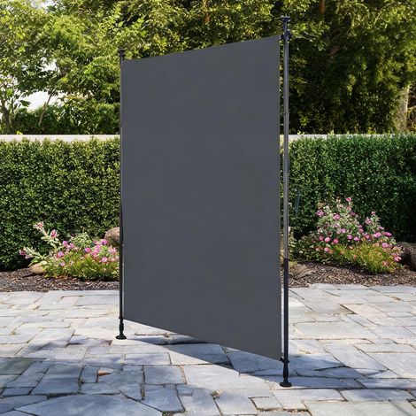 Store banne vertical avec bras télescopique gris anthracite 200 (1/5)