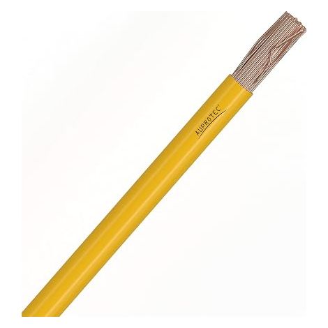 Câble unipolaire 1,5 mm² FLRY-B Fil Électrique 10m, Jaune (1/2)
