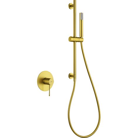 IMEX SMG053/OC GENOVA-PIAMONTE Conjunto Monomando Ducha Oro Cepillado - ref: SMG053/OC (1/2)