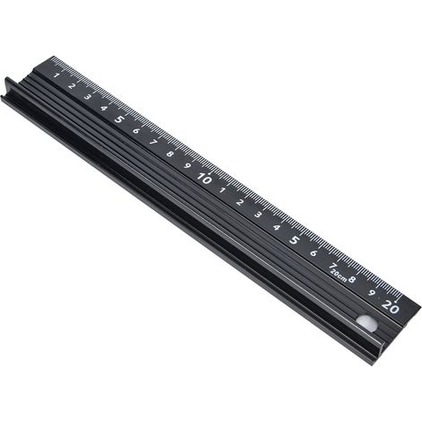 Règle de coupe en alliage d'aluminium type L, outil de mesure, accessoire de quincaillerie pour la mesure de longueur (type L 20 cm) (1/5)