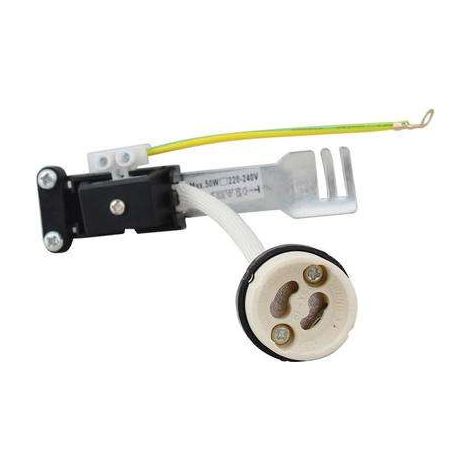 Support de spot encastrable rond aluminium GU10 - Aluminium brossé (1/3)
