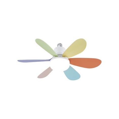 Ventilateur de plafond LED multicolore Nikiya 18 W 2 000 lm CCT (1/5)