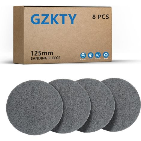 Schleifvliese 125 mm Klett Exzenterschleifer P250-300 8 Stück (1/5)