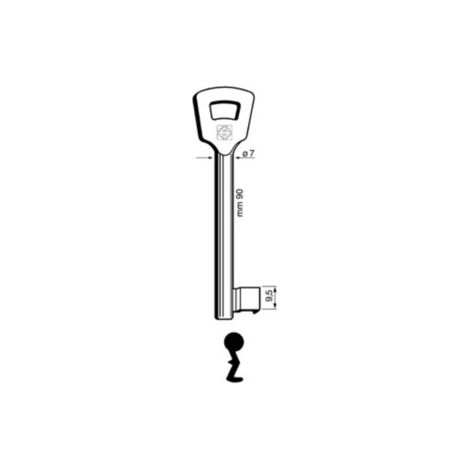 SILCA 6NFH5L (EX 5NFHL) CHIAVE PATENT NICHELATA Q.TA 5