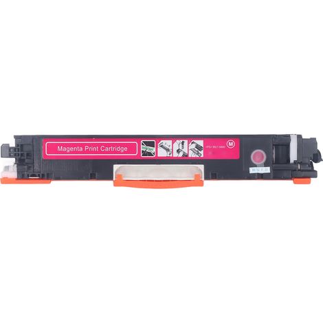 Cartouche de toner magenta 130A CF353A, capacité de 1 300 pages, compatible avec les imprimantes multifonctions HP Color LaserJet Pro MFP M176 et M177. (1/5)