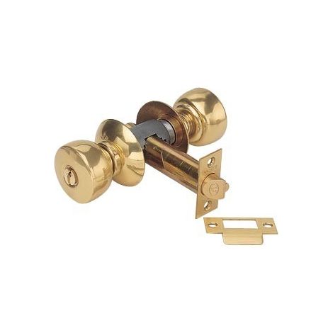 Serratura tubolare in ottone V6500 P1SJ VACHETTE con asse di condanna 63,5 mm - Forma standard Rosace J -19244000