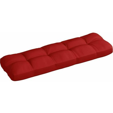 Green Mobility-Coussin de canape de jardin Rouge 120x40x12 cm Tissu (1/5)
