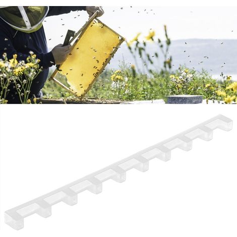 Clips para marcos de colmenas – separadores de marcos (10 unidades) – plástico resistente – 36,7 cm – equipo profesional de apicultura (1/5)