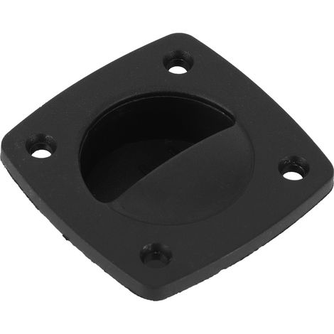 Poignée De Traction - Poignée De Trappe De Pont - Pour Bateau De Pêche Et Yacht - Nylon Noir - 58 X 58 X 17,8 Mm - Lot De 1 (1/5)