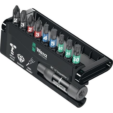 Wera Bitsortiment Bit-Check 10 Impaktor 1 10tlg. - 5057683001