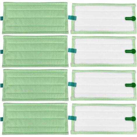 Confezione da 8 panni in microfibra di ricambio per aspirapolvere Vorwerk Kobold SP600 SP600S SP7 SPB100 (1/4)