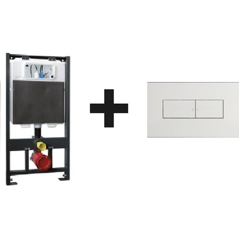 Kit completo di cassetta incasso Idealite 4.5 e placca bianca per