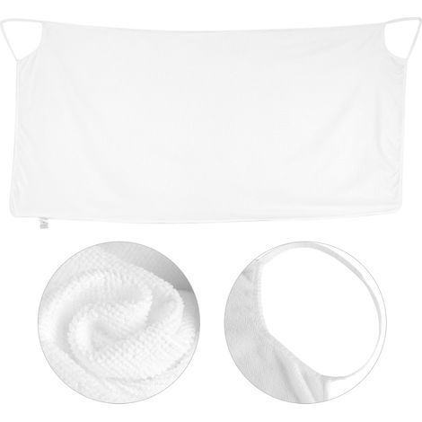 Jupe-robe portable à bretelles pour femme, serviette de bain, paréo, spa, plage, blanc (1/5)