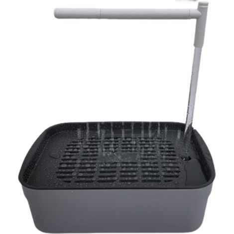 Baño automático para loros, ducha de lluvia USB (con cubierta de piel de tigre) (1/5)