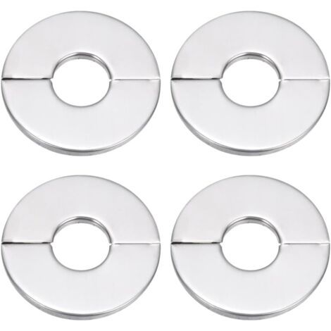 4 Pièces Cache Tuyau Radiateur Acier Inoxydable Rosace de Robinet Argent Plomberie Rosaces de Recouvrement de Robinetterie De Robinet De Douche Tuyau En Acier Inoxydable Cache Tuyau Radiateur