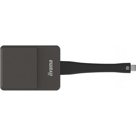 iiyama WP D002C adaptador Smart TV USB 4K Ultra HD Negro, Plata
