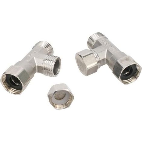 1/2 "BSP mâle/femelle filetage en acier inoxydable connecteur coupleur d'eau raccord de plomberie adaptateur de réduction-Tee 2 (1/4)