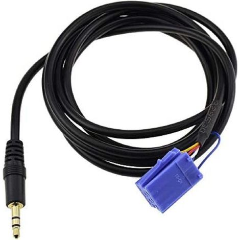 Trade Shop - Car Aux Cable Fiat 500 Evo Alfa Lancia Car Radio Mini Iso Jack Macho 3.5mm - (1/4)