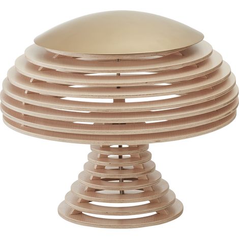 Lampadaire de salon TEC GX53 LED T2 10W 1200lm CRI80 3000K Bois de hêtre (1/4)