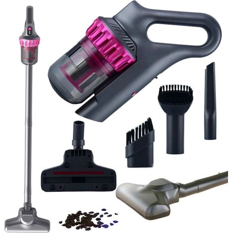 Aspirateur balai sans fil 2 en 1, 100 W, à main, filtre HEPA, sans sac (1/5)