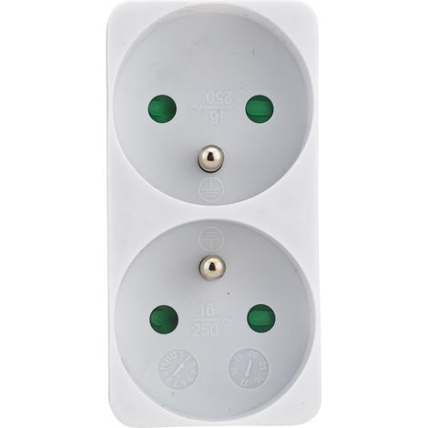 DEBFLEX - BIPLITE FAÇADE 2P+T 10/16A BLANC - 714770