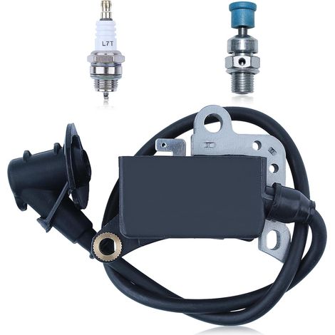Bobine d'allumage pour Stihl TS400 TS460 Scie à couper 3 boulons avec bougie à soupape de décompression Remplacement 42234001300 (1/5)