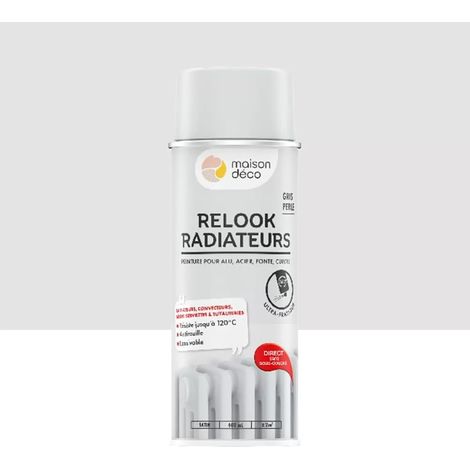 Bombe de peinture MAISON DECO Radiateurs Gris perle Satin 0,4 L (1/2)