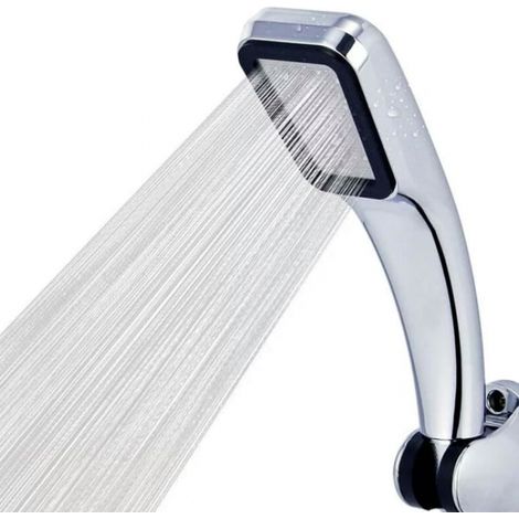 Soffione doccia ad alta pressione color argento - AquaForge (1/5)