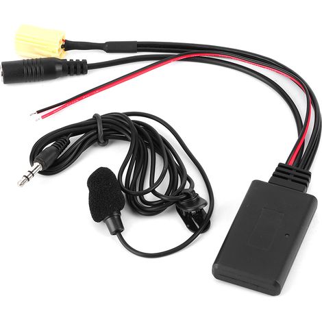 Kit main libre Bluetooth 5.0 adaptateur entrée auxiliaire radio voiture câble micro main libre compatible Alfa Romeo (1/5)