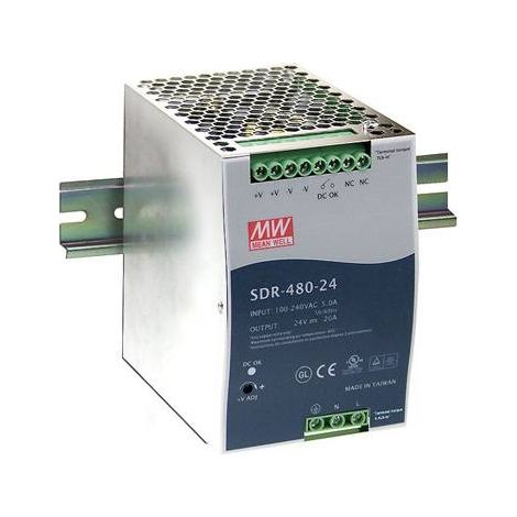 Alimentation rail DIN Mean Well SDR-480-24 20 A 480 W 1 x A042411 (1/5)