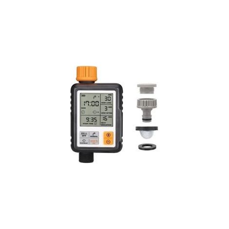 Minuterie d’arrosage programmable automatique pour irrigation goutte à goutte – Étanche, usage extérieur, écran LCD 3 pouces, plusieurs modes de fonctionnement – Idéal pour jardin, pelouse, potager et (1/5)