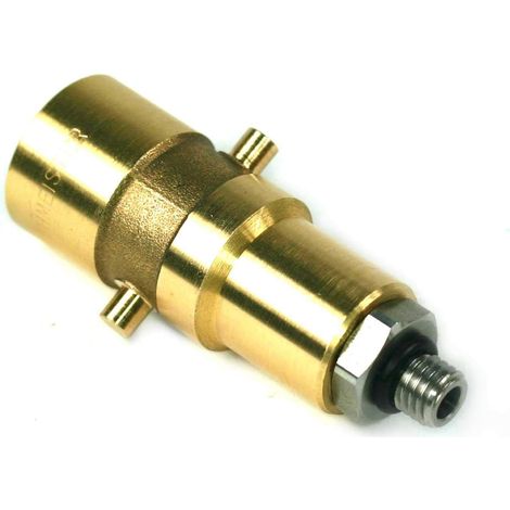 Adaptateur GPL Baïonnette M10 - 1 Pièce - Laiton et Acier - Raccord Gaz UK NL ES NO - Pour Réservoir Auto Camping-Car - 72mm (1/5)