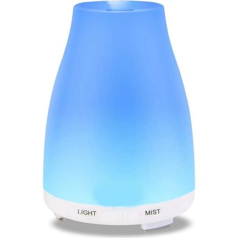 200-ml-Ultraschall-Luftbefeuchter mit Aromatherapie, Kaltvernebelung, ätherischen Ölen und 7-farbiger LED-Beleuchtung – ideal für Zuhause, Büro, Kinderzimmer, Schlafzimmer und Badezimmer (1/5)