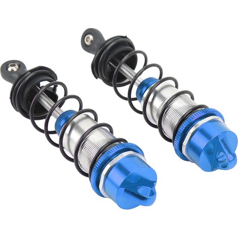 Zwei hochelastische, ausbalancierte Stoßdämpfer für die Vorderachse von ferngesteuerten Autos aus Aluminiumlegierung, passend für ARRMA 1/7 1/8, blau. (1/5)