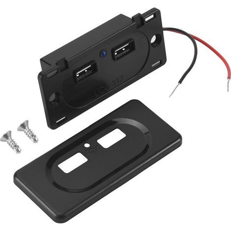 Prise double USB DC5V/3.1A modifiée pour voiture camping-car bateau camping (1/5)