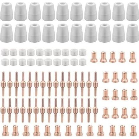120 Pices PT31 Consommables Plasma Decoupeur Plasma Parkside Cut 30 40 50 Consommables de Dcoupeuse Plasma Accessoire Decoupeur Plasma Electrode Tip Buse (1/5)