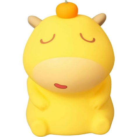 Capybara-Licht – Niedliches Silikon-USB-Nachtlicht für Kinder, tragbare Kinderzimmerdekoration, Büroaccessoire, batteriebetrieben