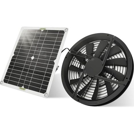 Filiyano-Ventilateur solaire 100 W – Ventilateur d'extraction solaire pour serres et toitures (1/5)