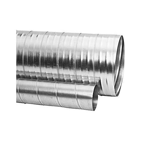 Econoname – Conduit rigide galvanisé D150 1m – Gaine VMC pour ventilation – Acier galvanisé – 110600001
