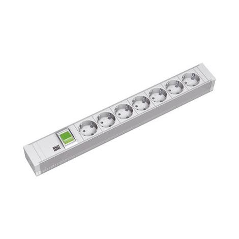 Bachmann 7x Schuko, 2m 7presa(e) AC 2m Grigio prolunghe e multiple
