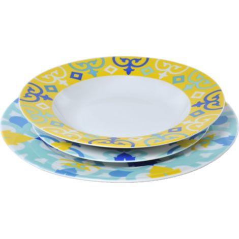 Servizio piatti porcellana Fade Erice 18 pz (1/4)