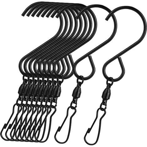 Lot de 10 crochets pivotants en acier inoxydable avec (1/5)