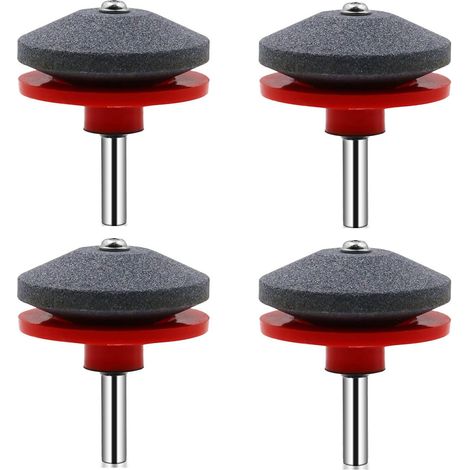 4 Pièces Affuteur Lame Tondeuse Gazon Universel Aiguiseur de Tondeuse Accessoires ,50 x 55mm