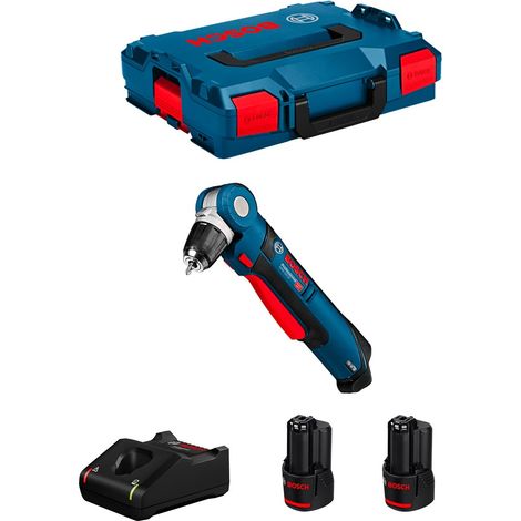 Perceuse d'Angle BOSCH GWB 12V-10 (2 x 3,0 Ah GAL12V-40 L-Boxx 102) (1/5)