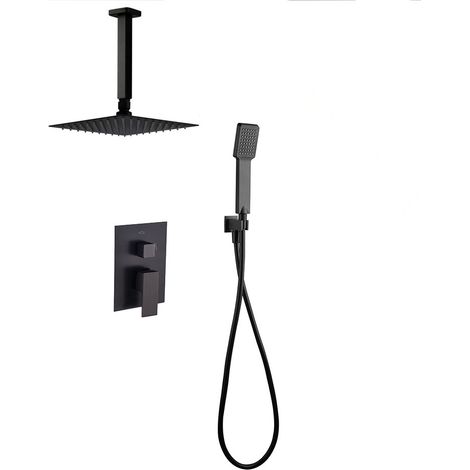 LLAVISAN L157504 CHEROKEE BLACK Grifo Monomando Empotrada Ducha Techo Negro Mate - ref: L157504 (1/5)