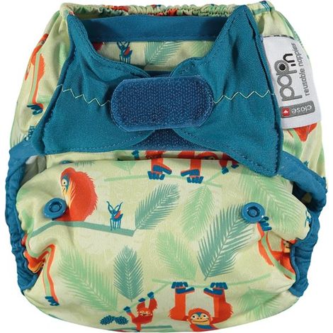 Arrullo ecológico, seguro, impermeable y ajustado para bebés con velcro, orangután (1/5)