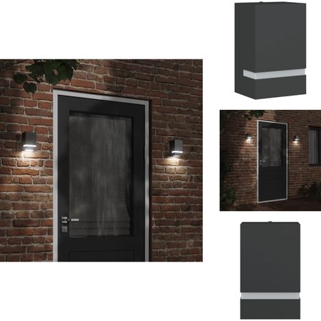 Applique murale d'extérieur noir acier inoxydable - Applique Murale Exterieure - Éclairage Extérieur - Luminaire Mural - Lampadaire Extérieur - Lumière Extérieure (1/5)