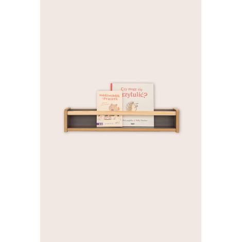 Estantería colgante para libros - gris (1/2)