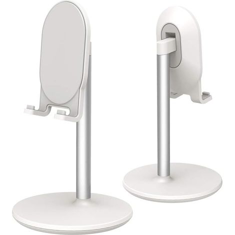 Support de téléphone de bureau, support de téléphone/tablette réglable, compatible avec les téléphones/tablettes/iPhone/iPad/Switch de 4 à 12,9 pouce (1/4)