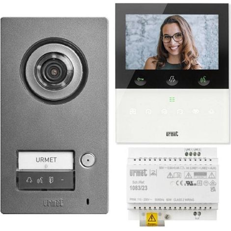 Kit Monofamiliare Video Con Pulsantiera Mikra2 Vog5W (Urmet Cod. 1784/716)